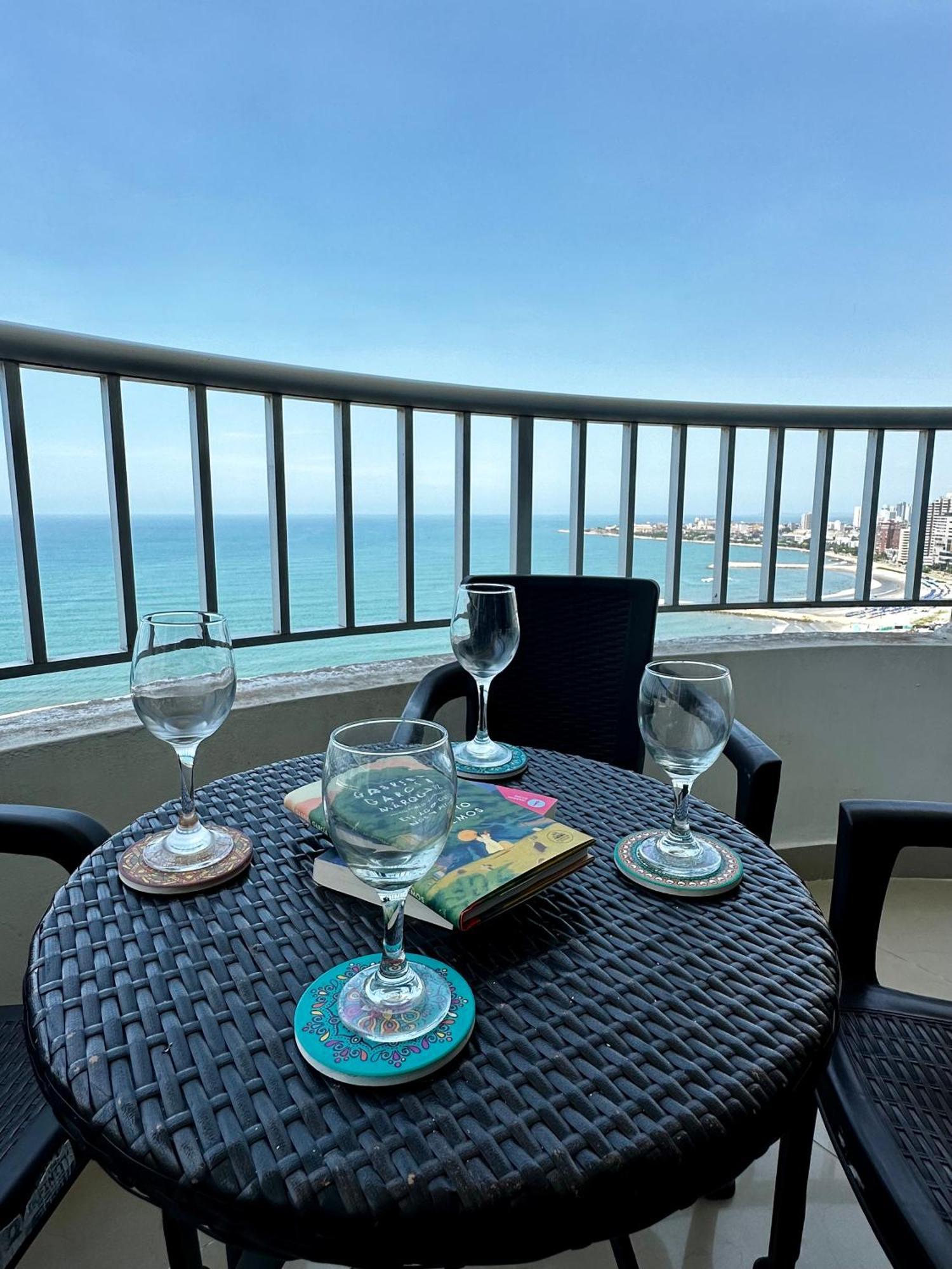 Apartamento Con Vista Al Mar Piso 19 Bocagrande Cartagena Ngoại thất bức ảnh