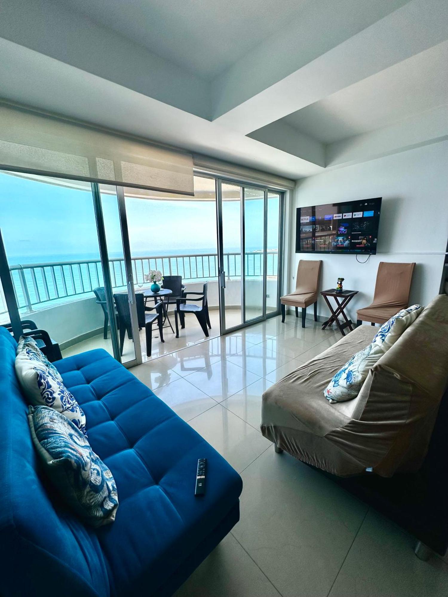 Apartamento Con Vista Al Mar Piso 19 Bocagrande Cartagena Ngoại thất bức ảnh