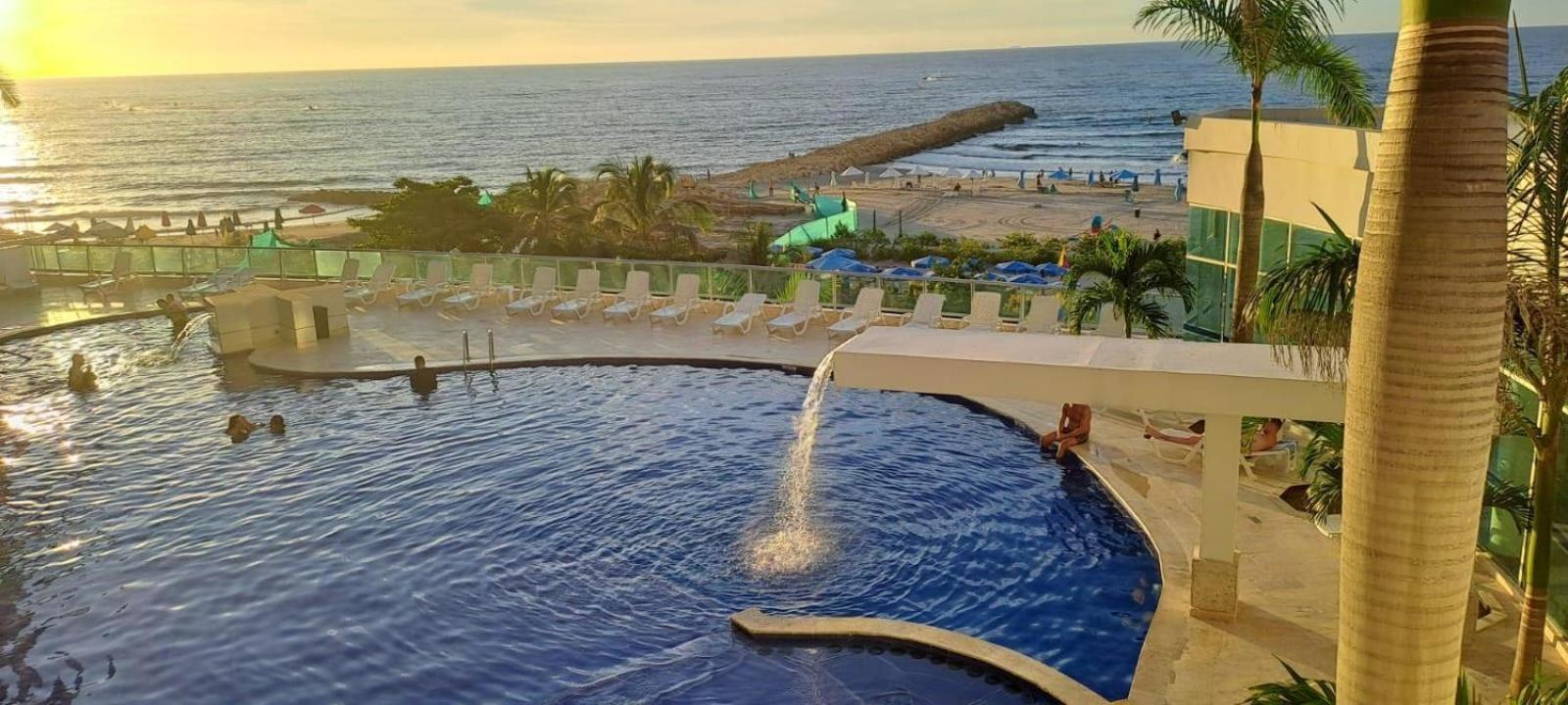 Apartamento Con Vista Al Mar Piso 19 Bocagrande Cartagena Ngoại thất bức ảnh